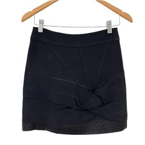 See by Chloe Twist Front Detail Black Mini Skirt Womens Size IT 38 US 2